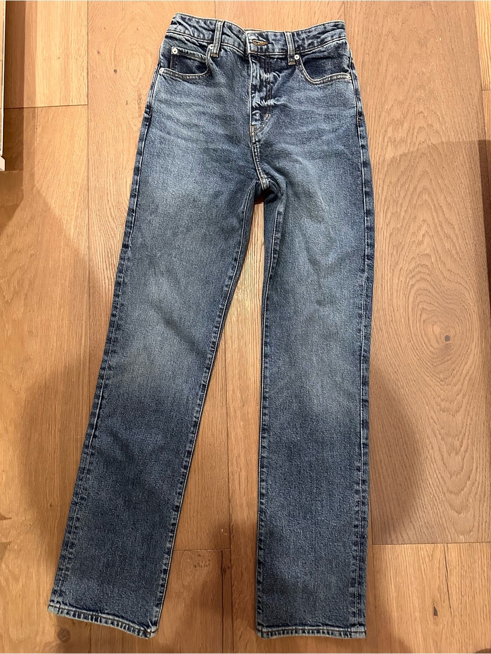 Frame Denim Men's Straight-Leg Medium Blue Jeans
